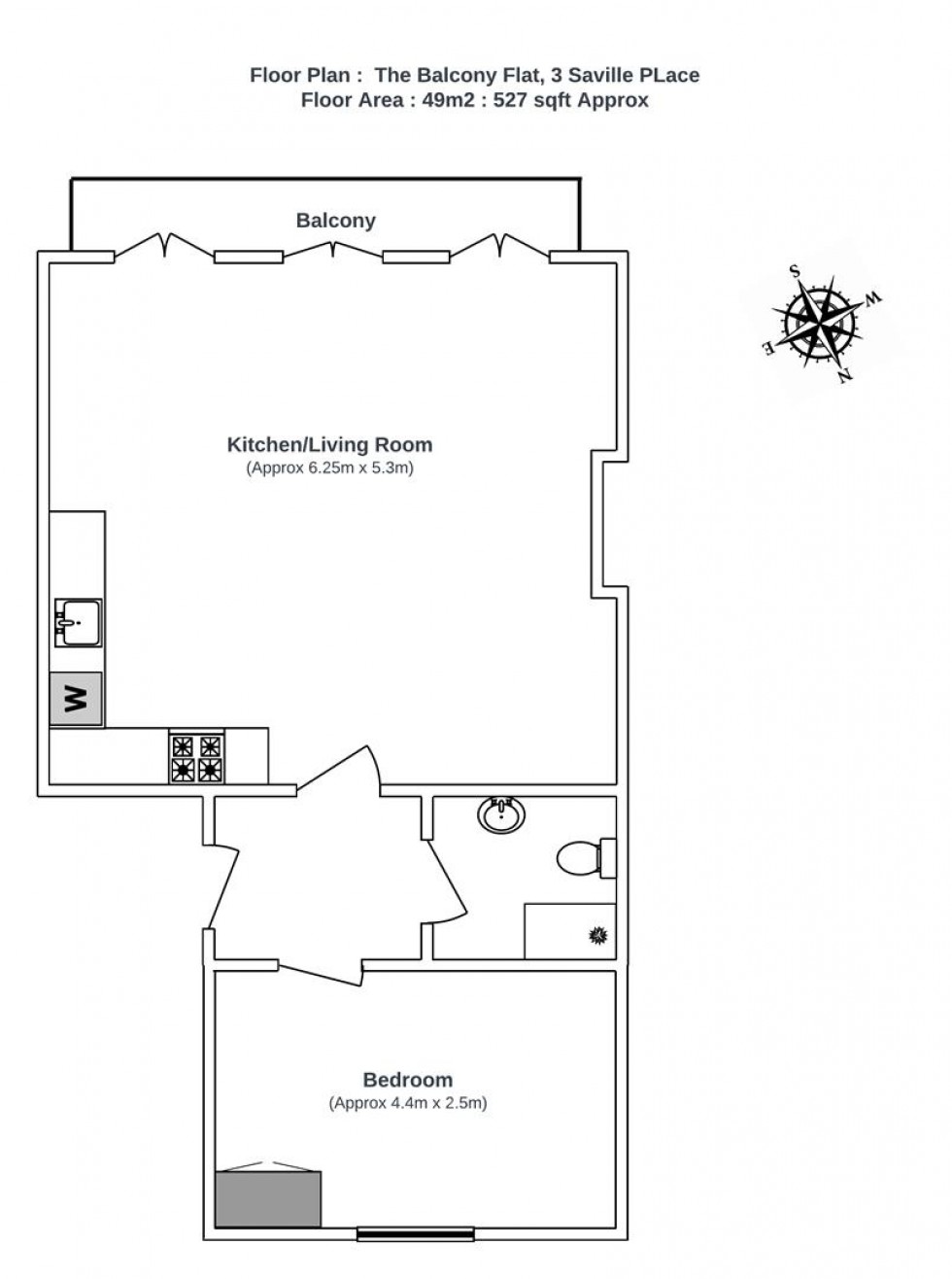 Floorplan for Saville Place, Clifton, Bristol, BS8