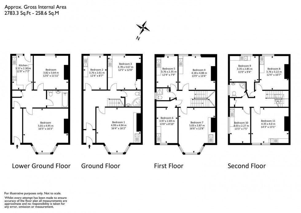 Floorplan for Whatley Road, Clifton, Bristol, BS8