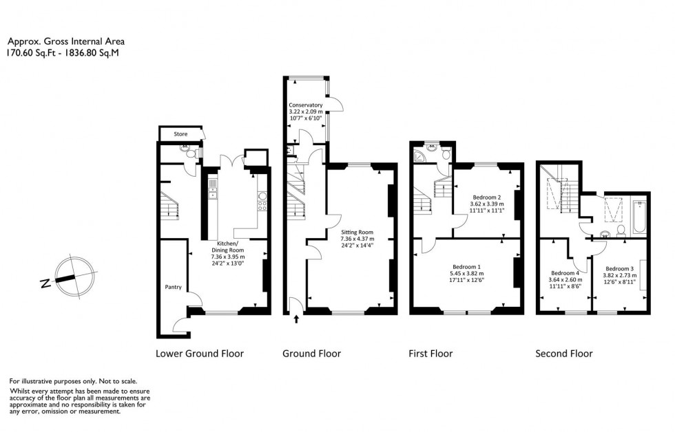 Floorplan for Camden Terrace, Clifton, Bristol, BS8