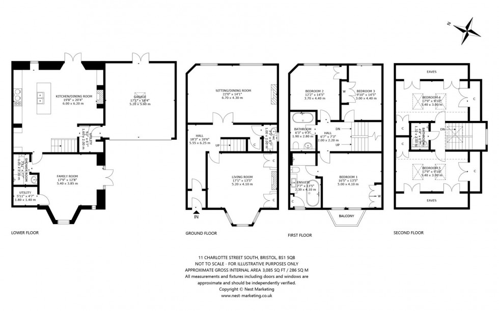 Floorplan for Charlotte Street South, Bristol, BS1