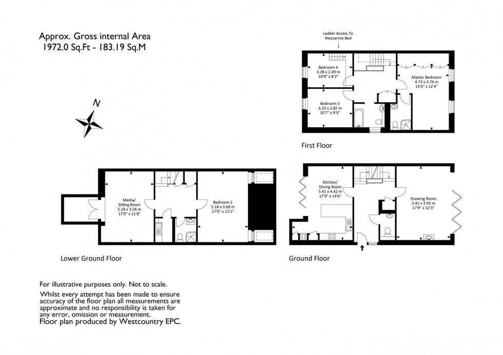 Floorplan for Pembroke Vale, Clifton, Bristol, BS8