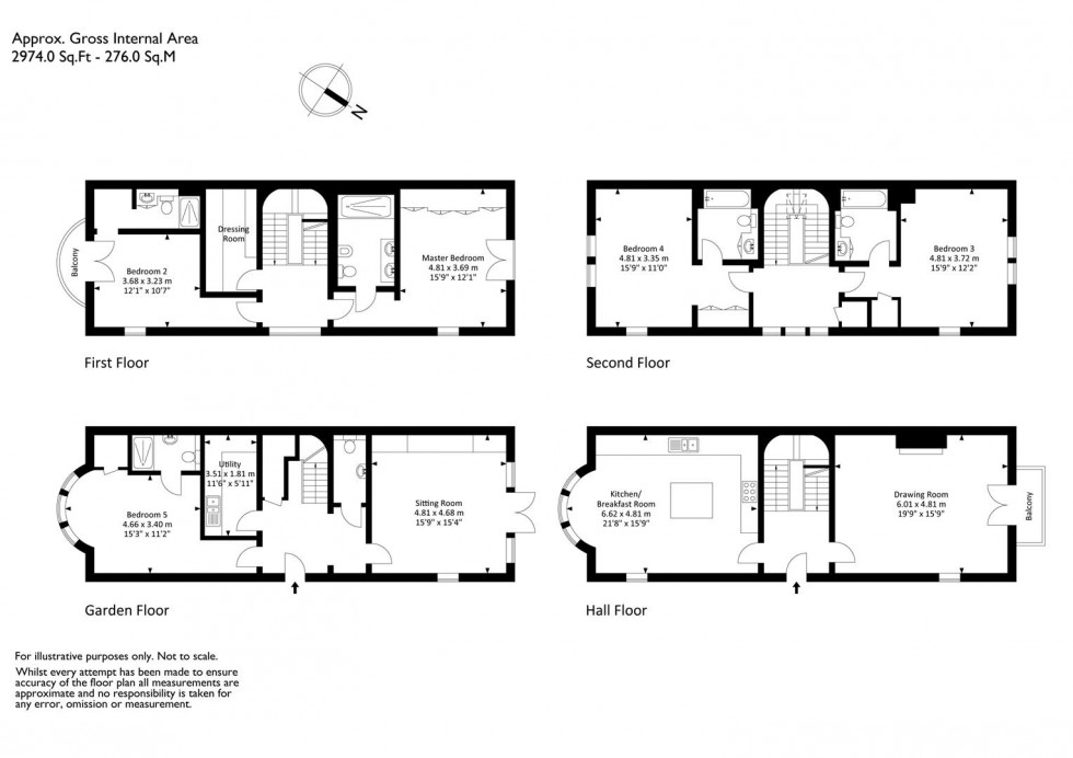 Floorplan for Canynge Road, Clifton, Bristol, BS8