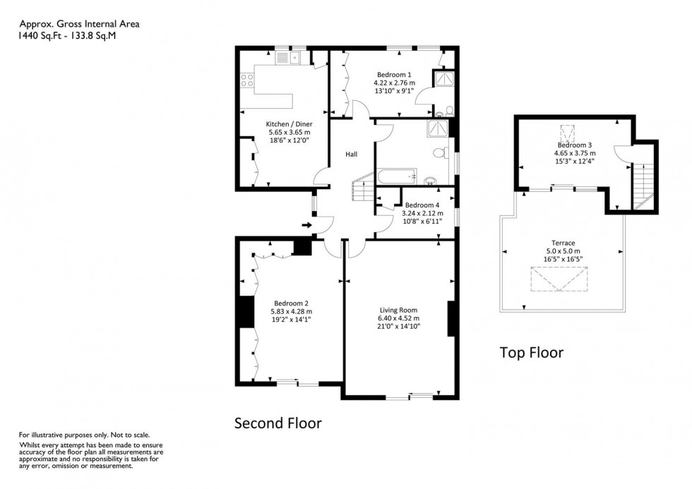 Floorplan for Downleaze, Sneyd Park, Bristol, BS9