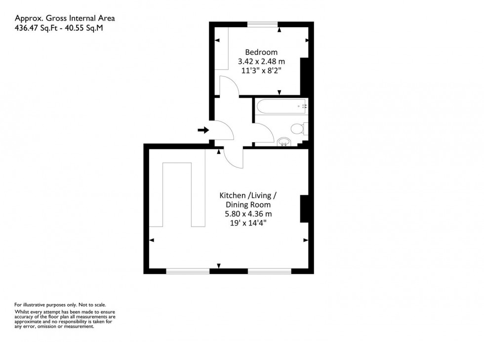 Floorplan for Buckingham Place, Clifton, Bristol, BS8