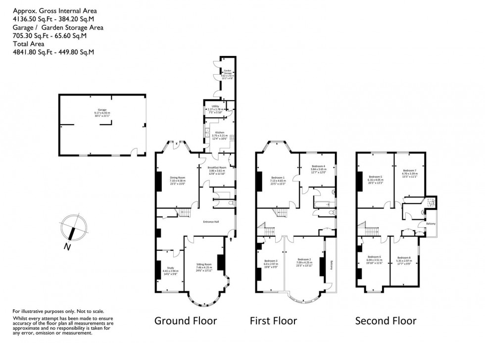 Floorplan for Percival Road, Clifton, Bristol, BS8