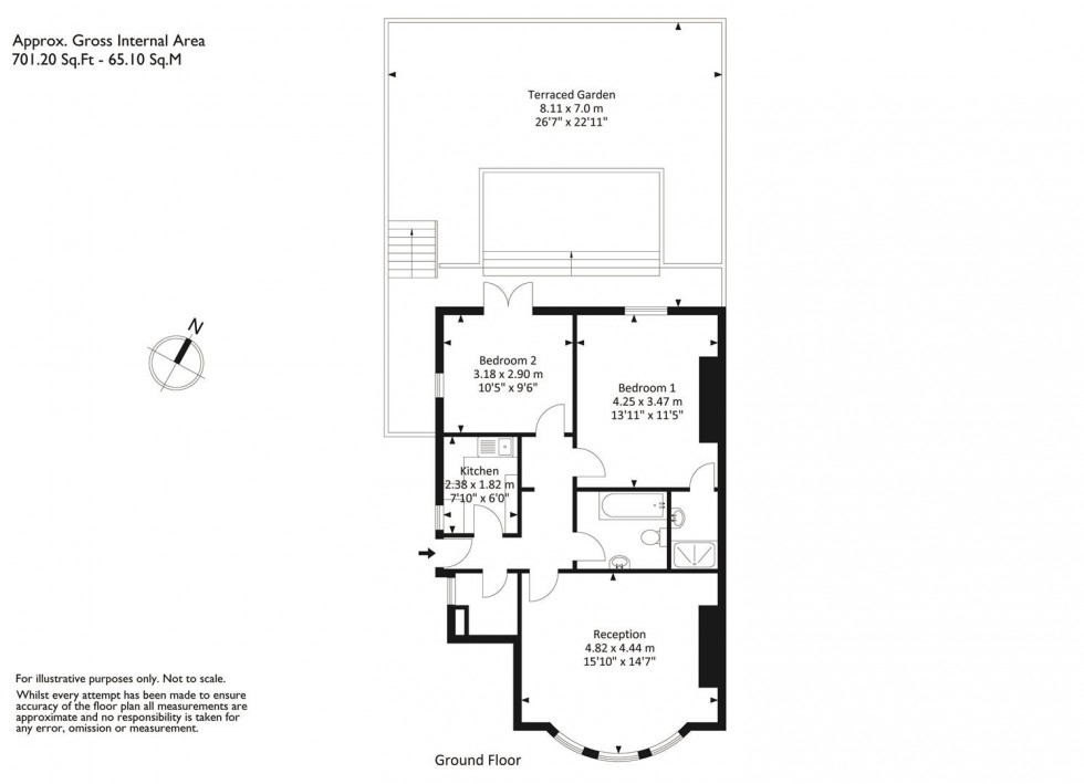 Floorplan for Oakland Road, Redland, Bristol, BS6