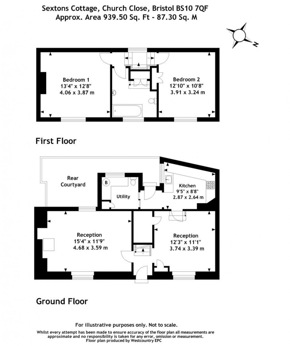 Floorplan for Church Close, Blaise, Bristol