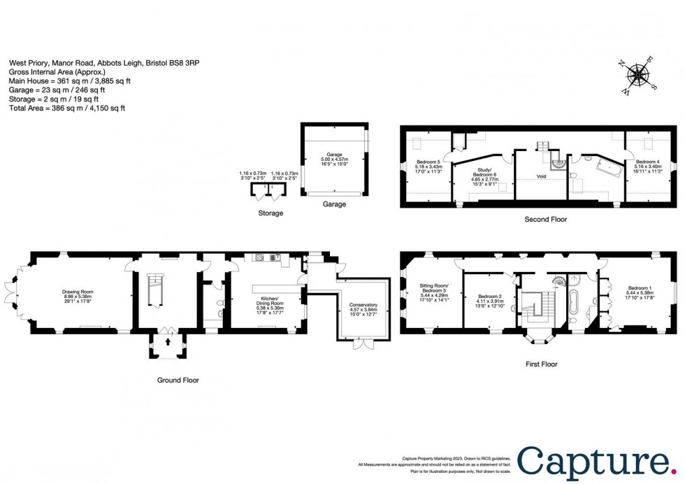 Floorplan for Manor Road, Abbots Leigh, Bristol, BS8