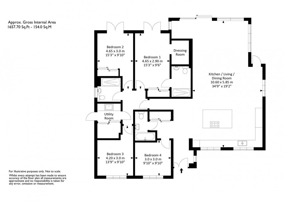 Floorplan for Jubilee Drive, Failand, Bristol, BS8