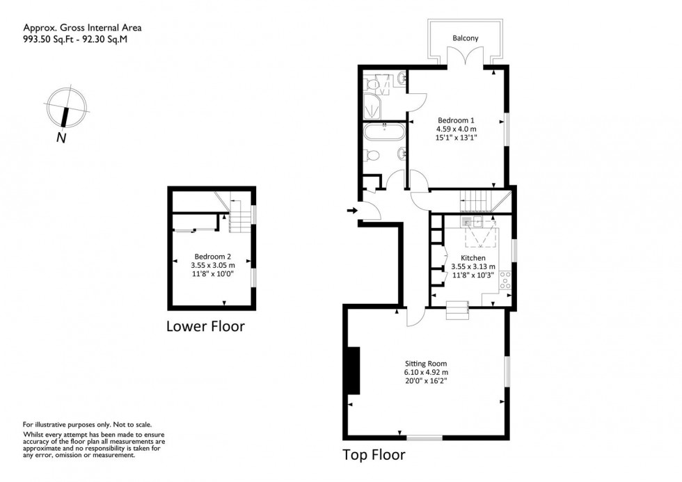 Floorplan for North Road, Leigh Woods, Bristol, BS8