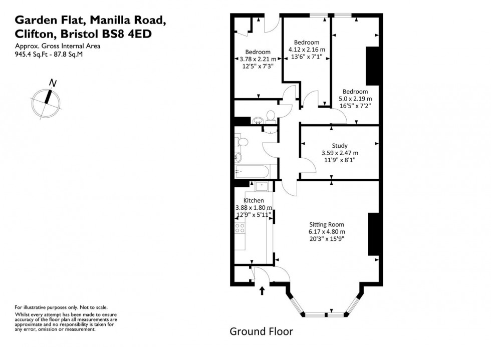 Floorplan for Manilla Road, Bristol