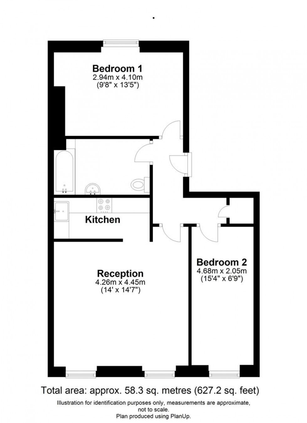 Floorplan for Caledonia Place, Bristol