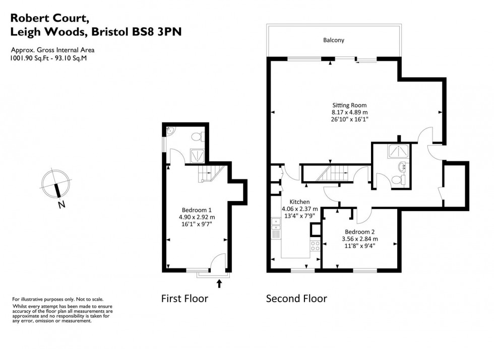 Floorplan for Leigh Woods, Bristol, BS8