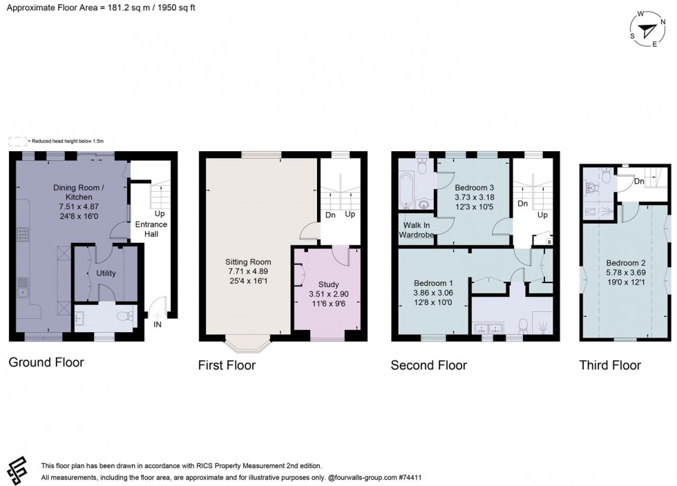 Floorplan for Worrall Road, Clifton, Bristol, BS8