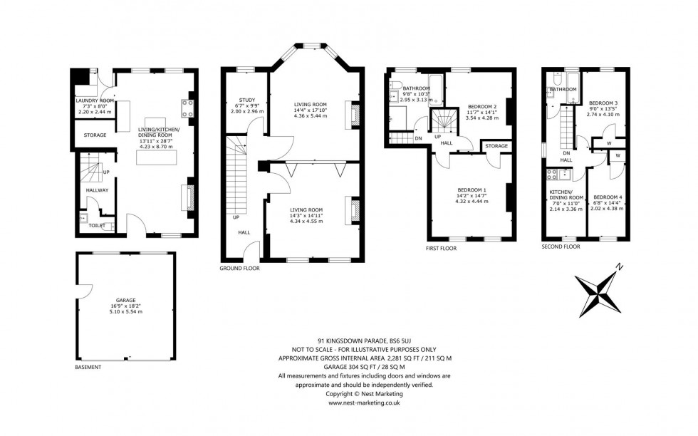 Floorplan for Kingsdown Parade, Kingsdown, Bristol, BS6